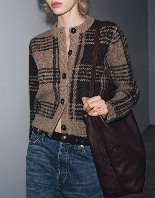 Autumn round Neck Sub Knitted Coat Picture Color Regular Sleeve Bella Mia