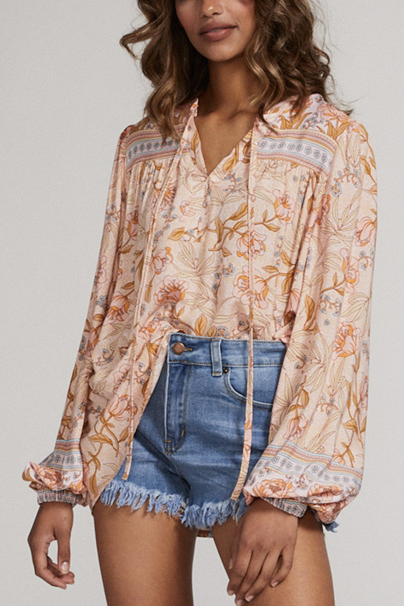 Floral print tunic Miss Sparkling