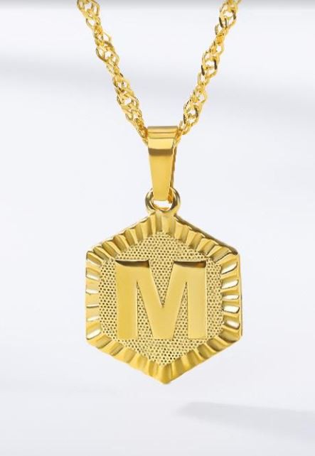 Kira Initial Medallion Necklace - 18K Gold Charm for Every Mood Coco’s Tee Boutique