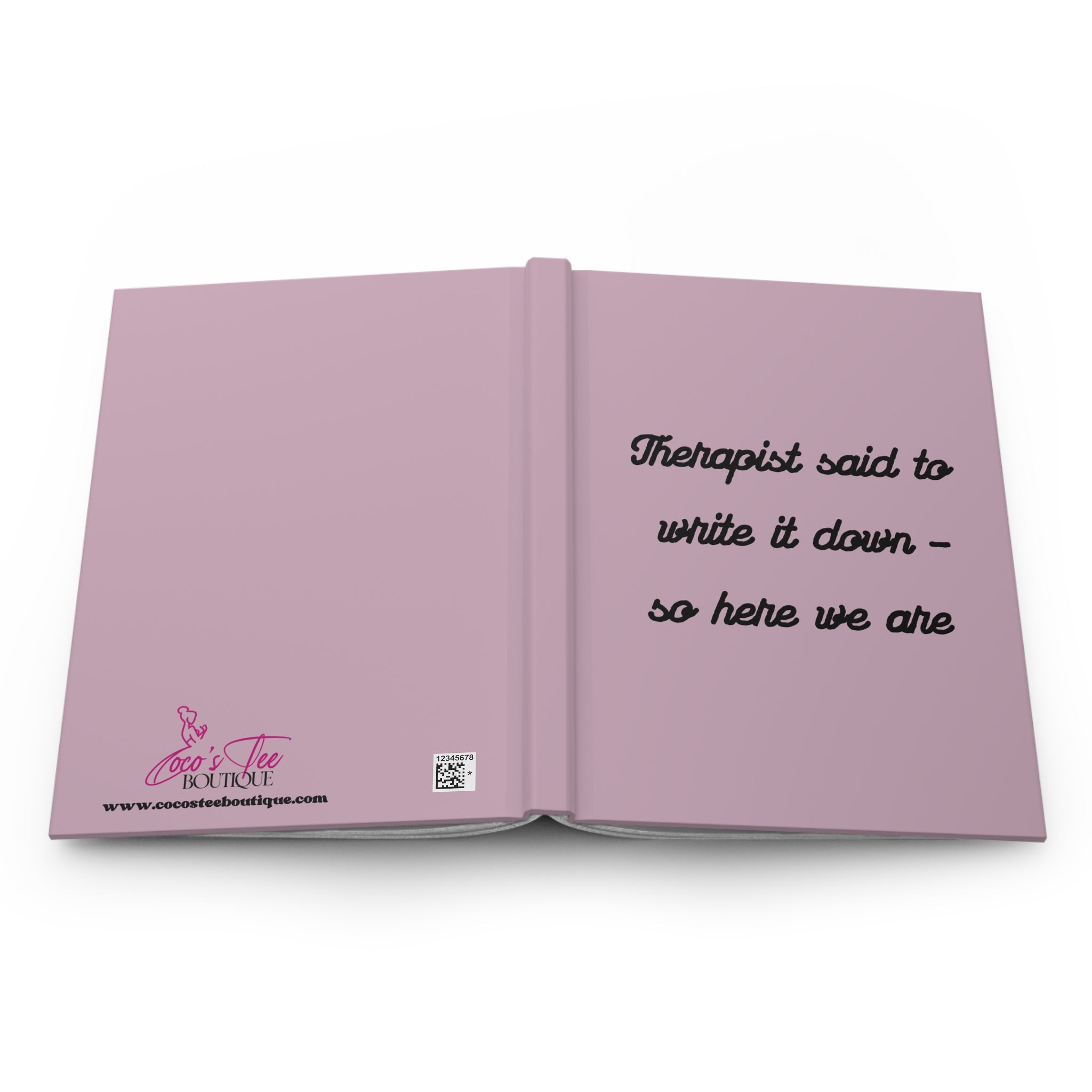 Therapist Told Me To Mauve Mind Dump Journal For Mental Health Self Care With Calming Mauve Cover Coco’s Tee Boutique
