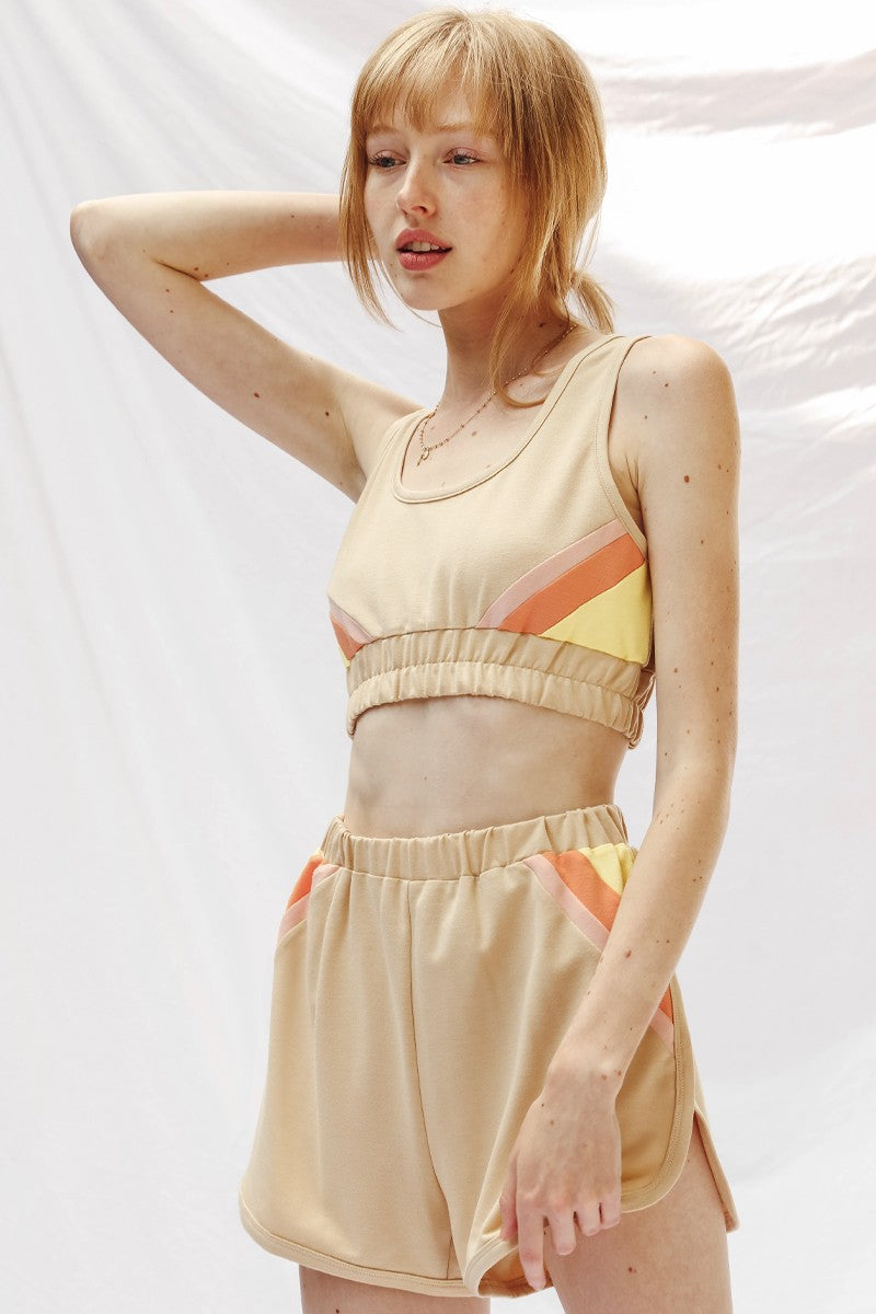 Retro lounge shorts set Miss Sparkling