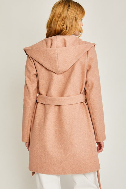 JQ cozy belted fleece coat