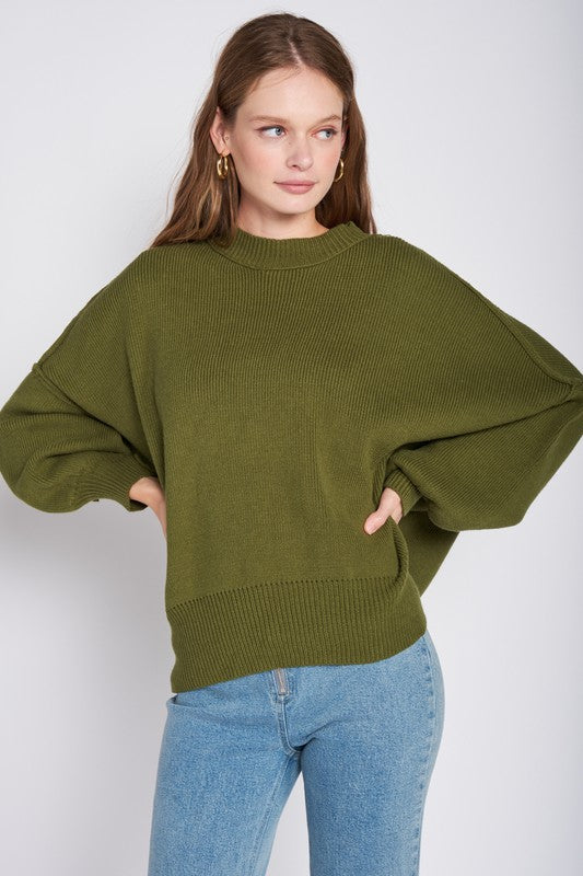 Cozy chic oversized long sleeve sweater