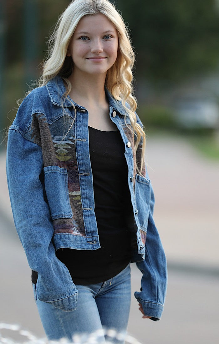 Denim Western Jacket Miss Sparkling