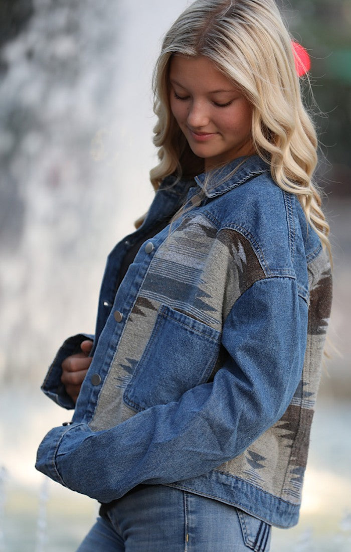 Denim Western Jacket Miss Sparkling
