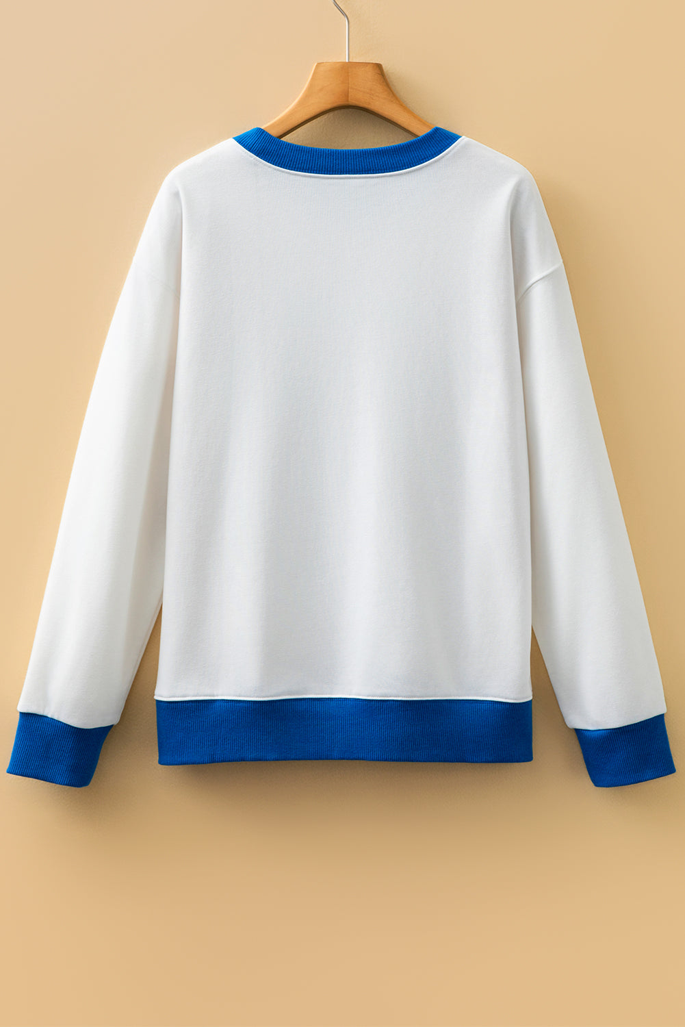 White Game Day Letter Graphic Varsity Striped Sweatshirt Dear-Lover Dropshipping