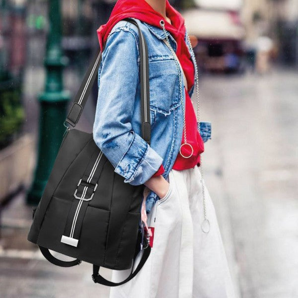 Double Stripe Backpack Coco’s Tee Boutique