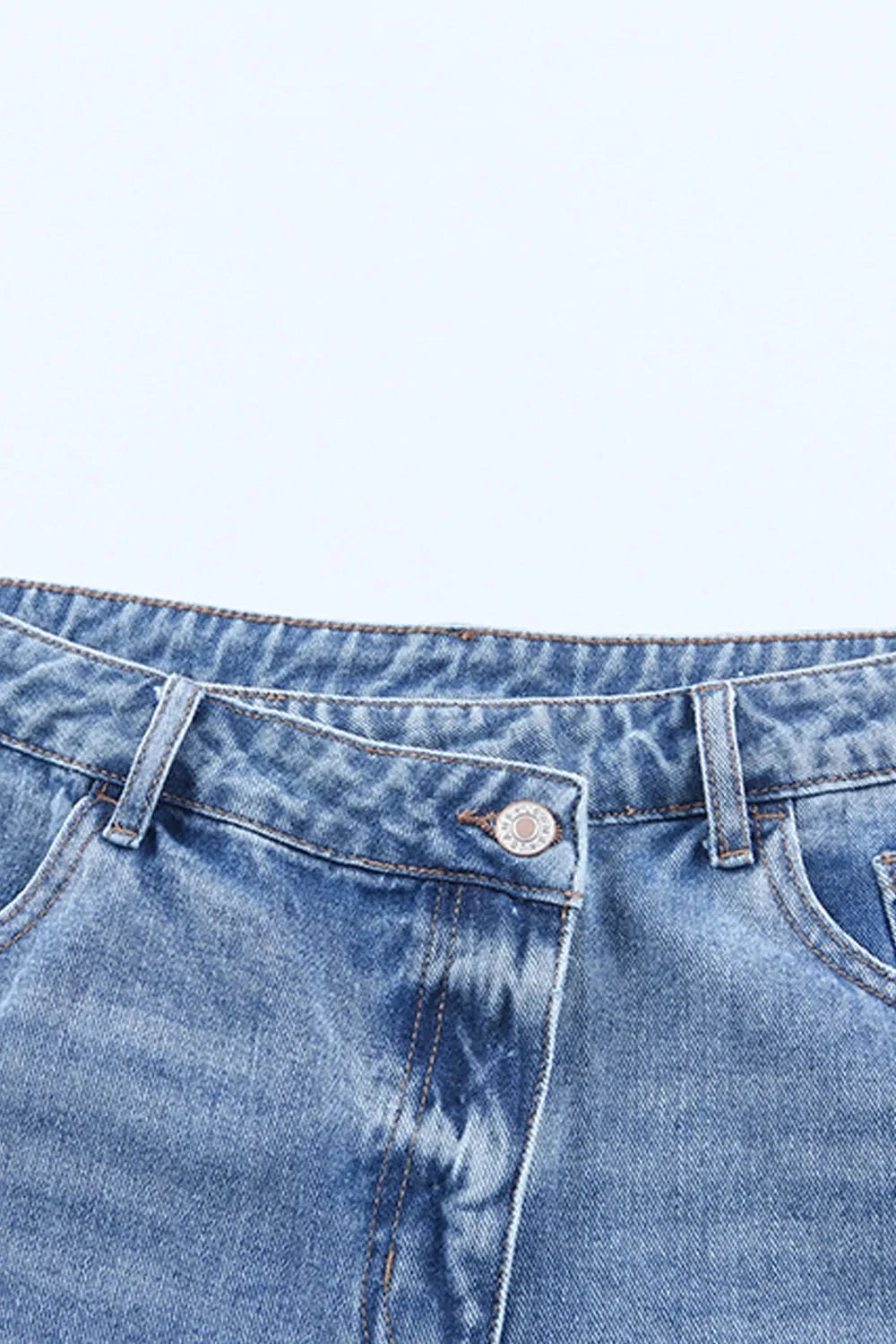 Crossover Cutie High Rise Distressed Denim Shorts Coco’s Tee Boutique