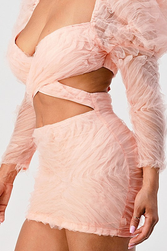 Blush Swirl Mini Dress Coco’s Tee Boutique