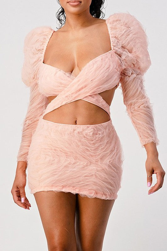 Blush Swirl Mini Dress Coco’s Tee Boutique