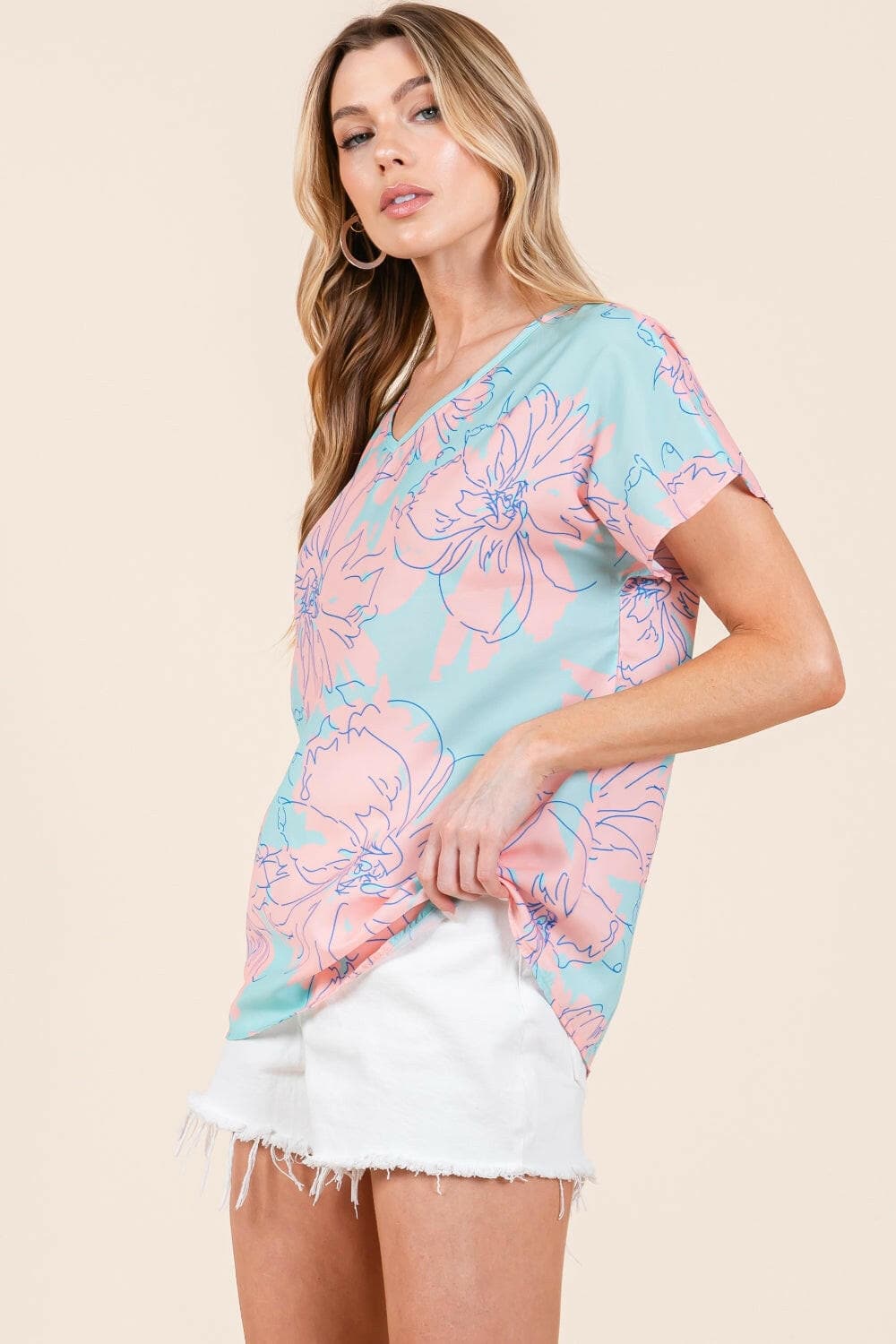 Floral Whimsy Short Sleeve Tee.