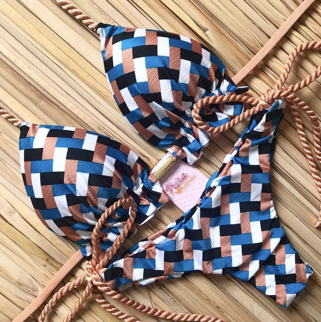 Bikini Swimsuit Printed Tassel Bikini Swimwear Bella Mia