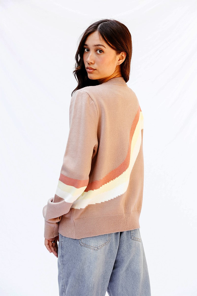 Retro stripe sweater Miss Sparkling