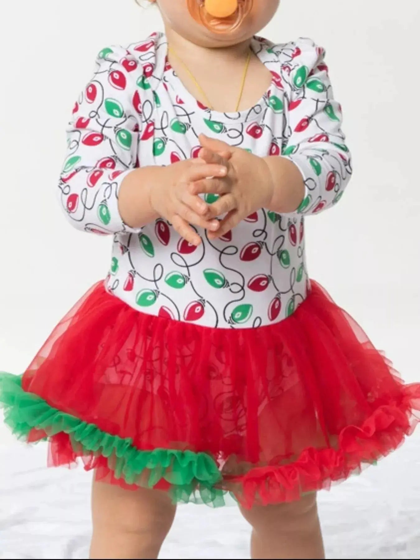 Children's Christmas One Piece Dress with Headband Simply Love