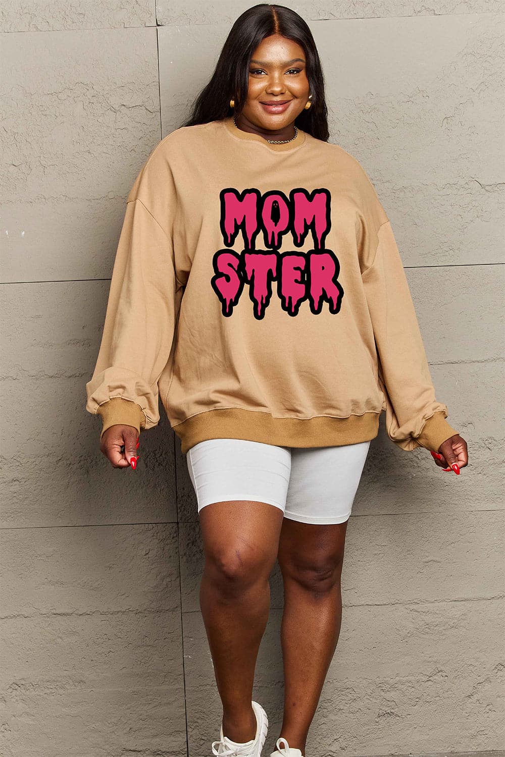 Mom's Love Graphic Sweatshirt in Full Size