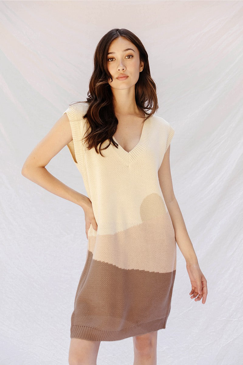 Sunset sweater dress Miss Sparkling