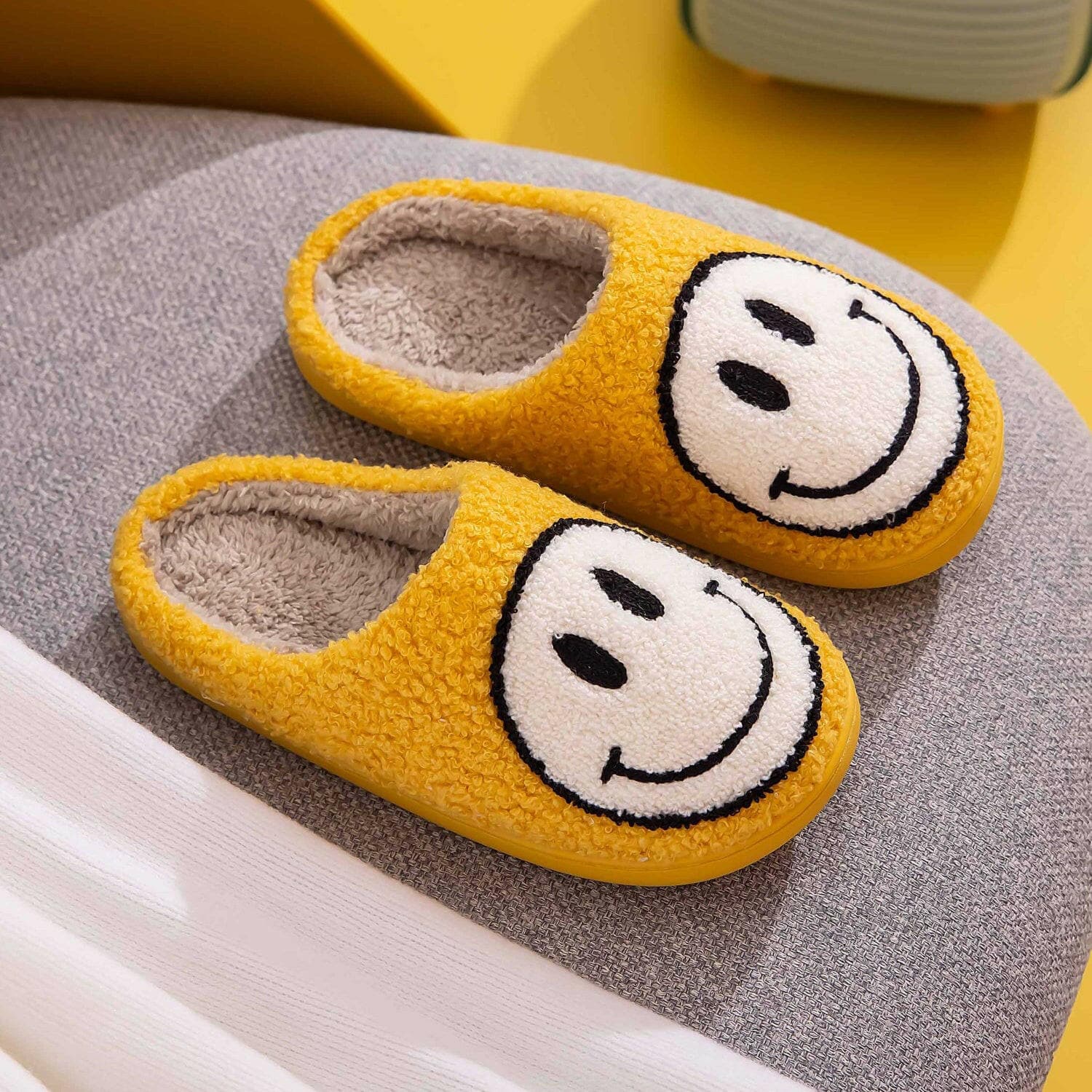 Melody Smiley Face Slippers.