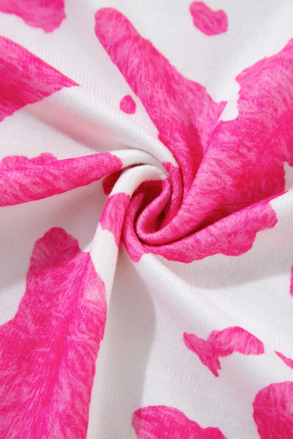 Rose leopard print plus size top - Love Salve 