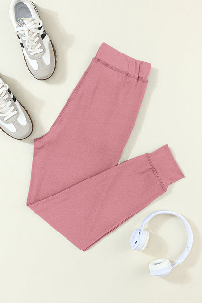 Fuchsia joggers with pockets