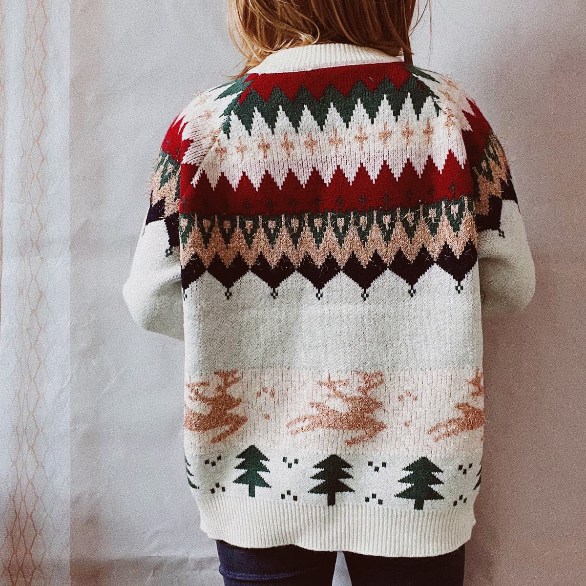 Christmas Element Long Sleeve Sweater.