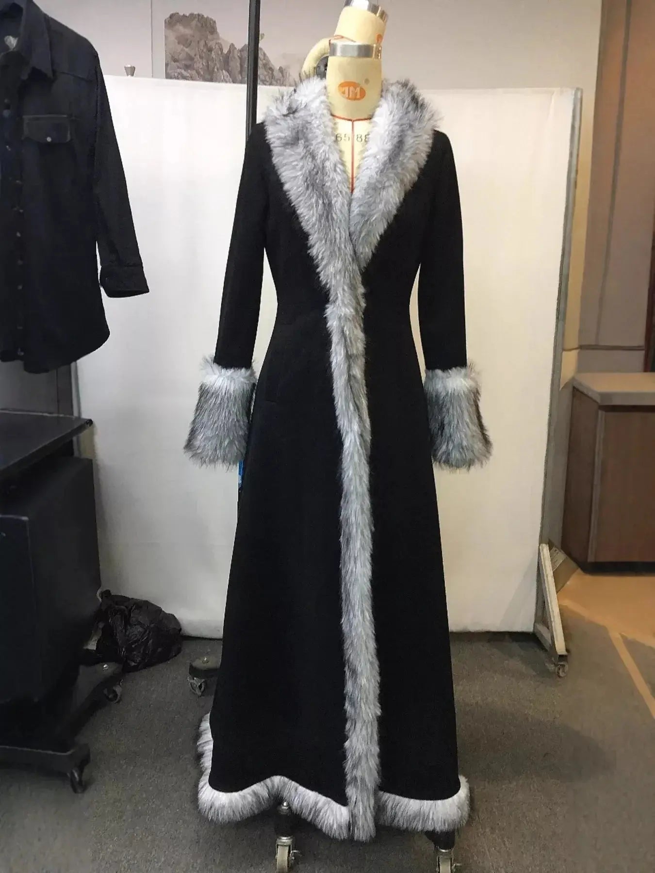 Full Size Faux Fur Trimmed Outerwear Plus Size Simply Love