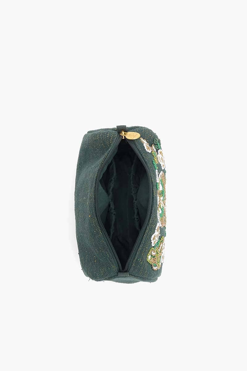 Fly Free Butterfly Travel Pouch Green Embellished Accessory Fitkitty Culture Athleisure Wear, Yoga Wear & Women's Clothing