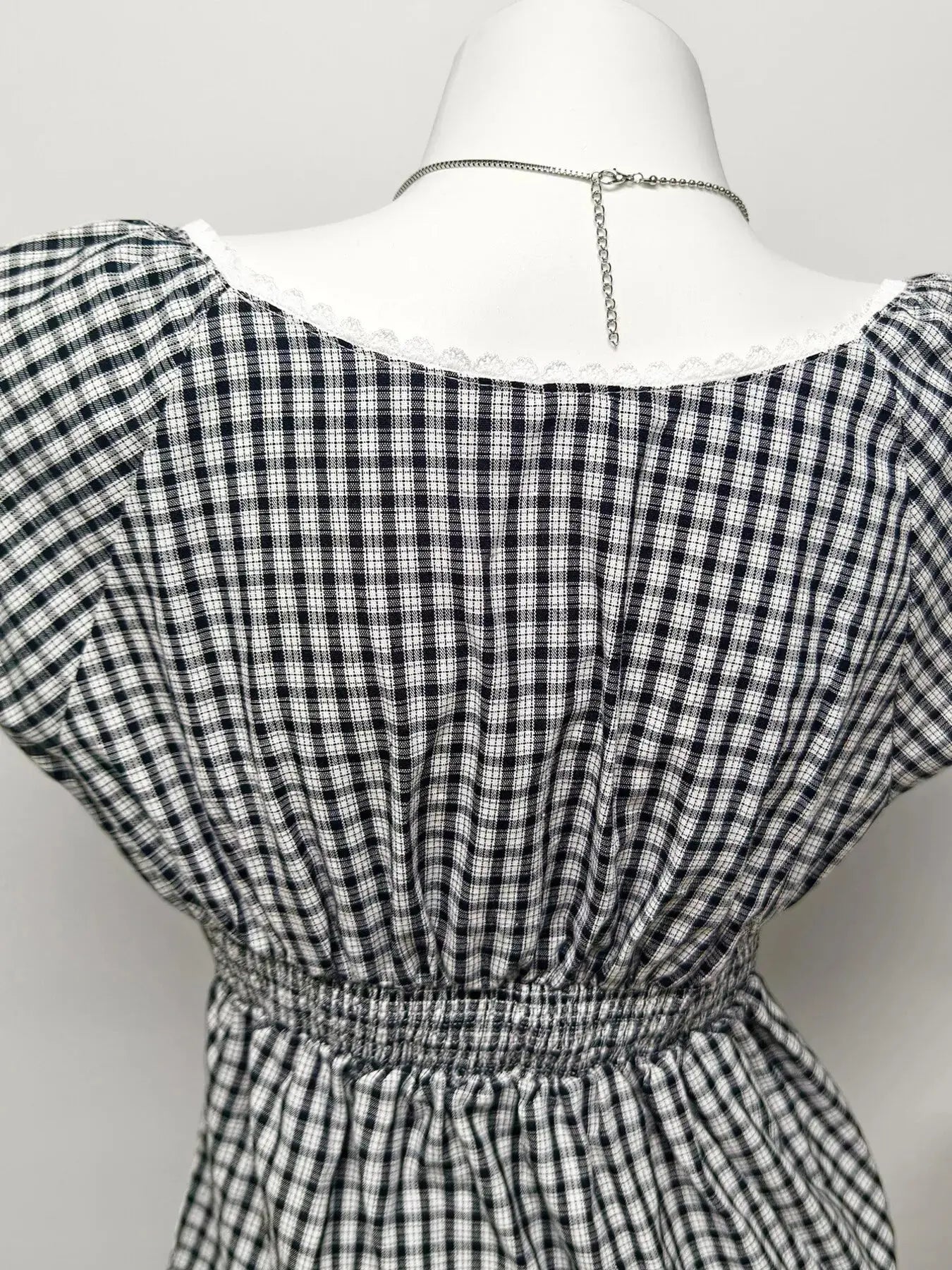 Plaid Short Sleeve Blouse Simply Love
