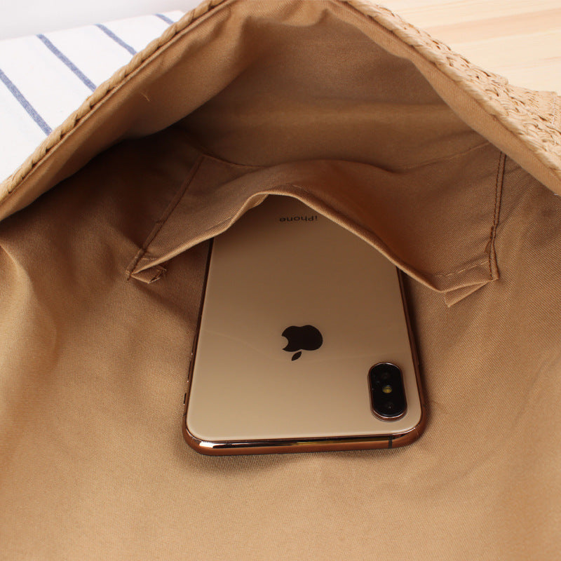 Simple Handmade Paper Braid Straw Bag Multi-Purpose Woven Bag Beach Bag Casual Women Bag Bella Mia