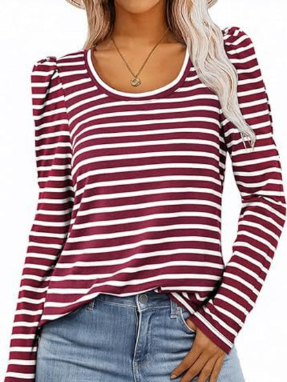 Stylish Striped Long Sleeve Tee