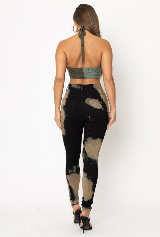 Bleach Skinny Jean in Black Coco’s Tee Boutique