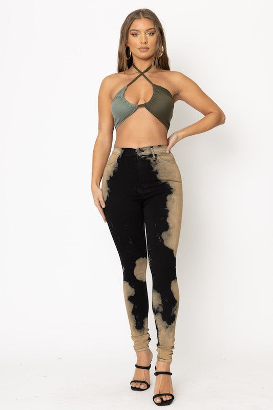 Bleach Skinny Jean in Black Coco’s Tee Boutique