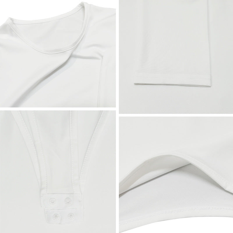 Autumn Winter Long Sleeve Crew Neck Casual Bottoming Women Clothing Sexy Tight Jumpsuit Bodysuit Bella Mia