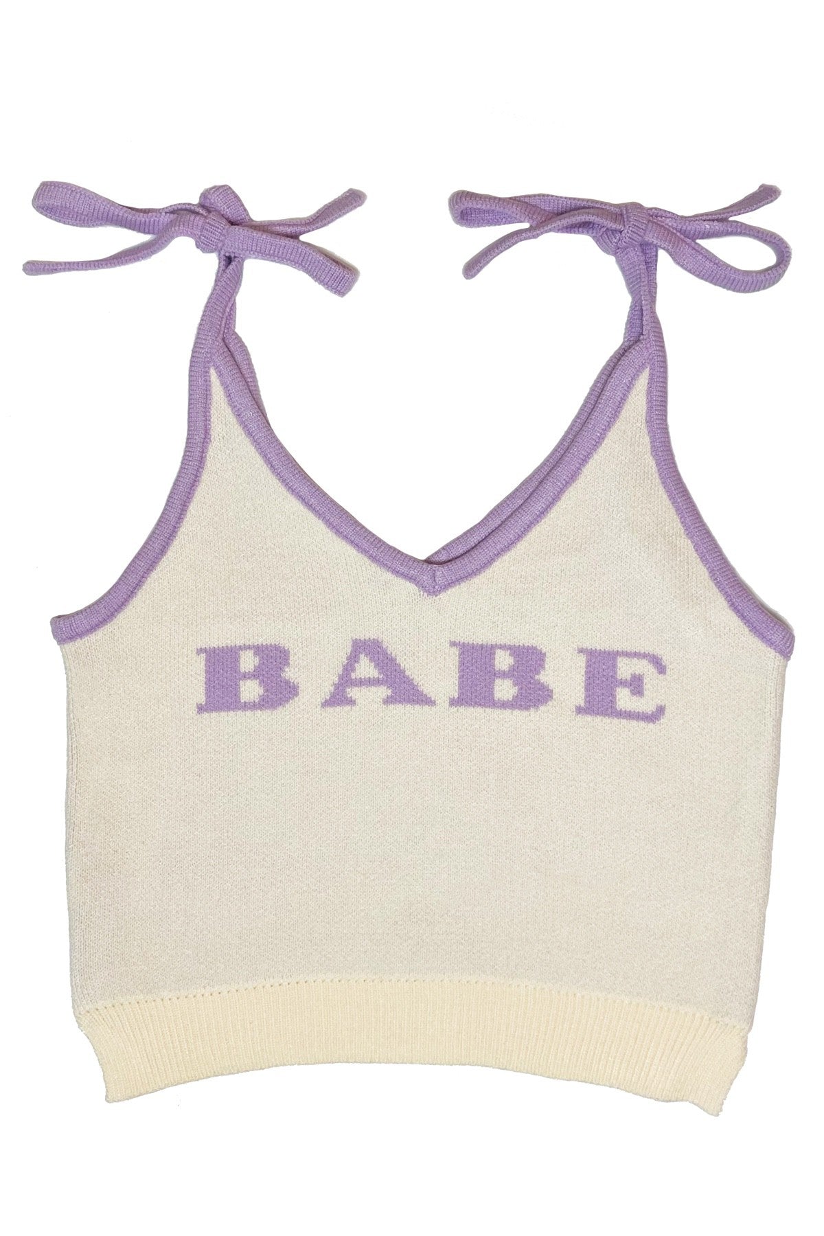 Tie strap sweater tank Miss Sparkling