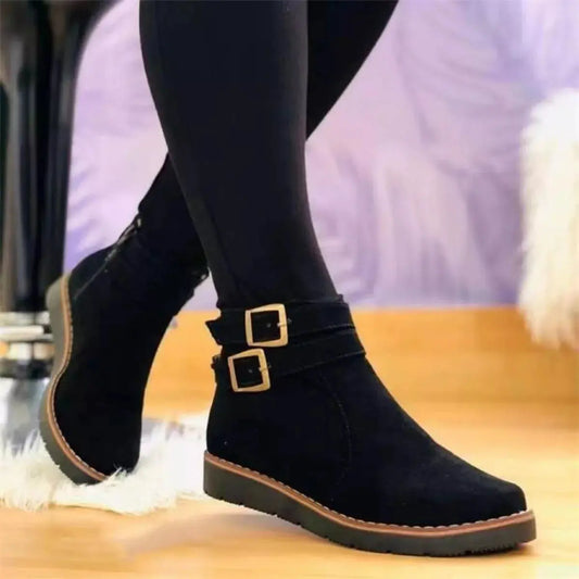 Buckle Accent Ankle Boots Simply Love
