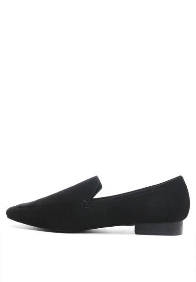 Julia pointed loafers in suede