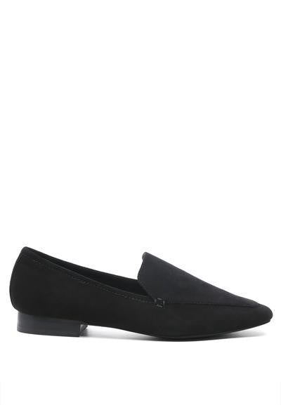 Julia pointed loafers in suede