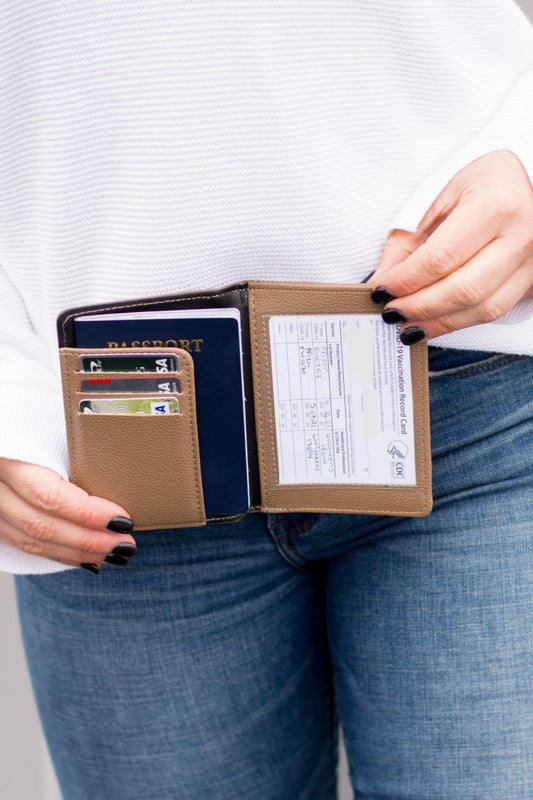 Passport and Vaccine Credit Card Wallet Coco’s Tee Boutique