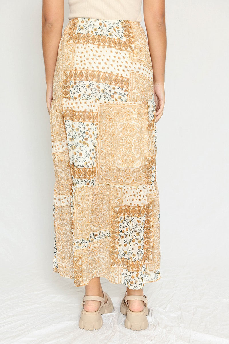 Bandana print maxi skirt Miss Sparkling