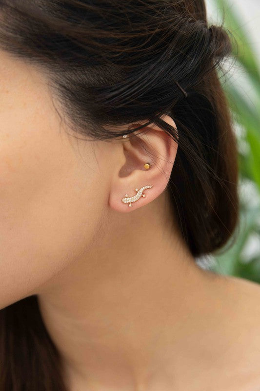 Lizard Ear Pin Earrings Coco’s Tee Boutique