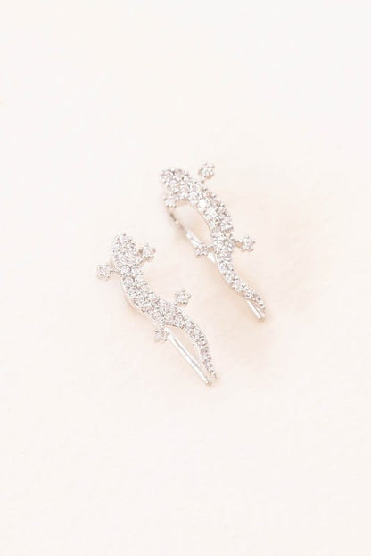 Lizard Ear Pin Earrings