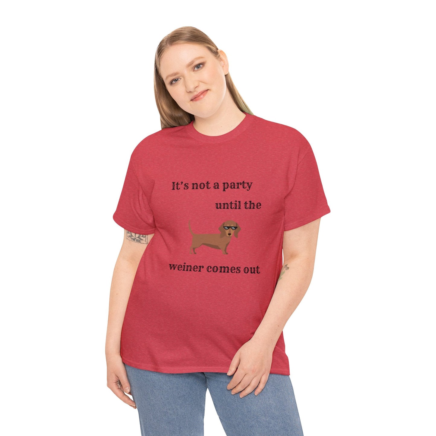 Dachshund Weiner Party Short Sleeve Tee
