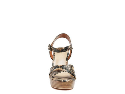 Rag&co tan snake print sandals