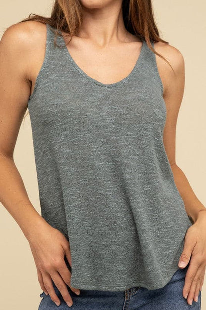 V Neck Sleeveless Cami Top.