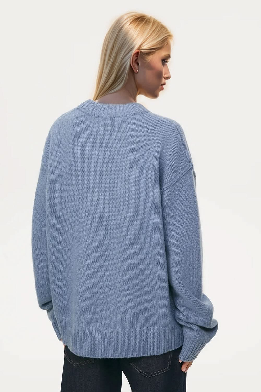 Basic Bae Round Neck Dropped Shoulder Sweater