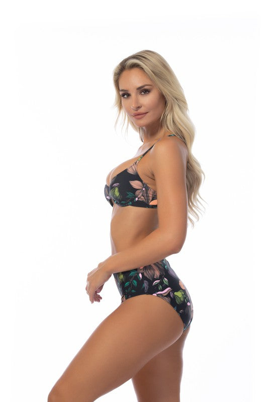 Bloom Babe Black Floral Bikini Set