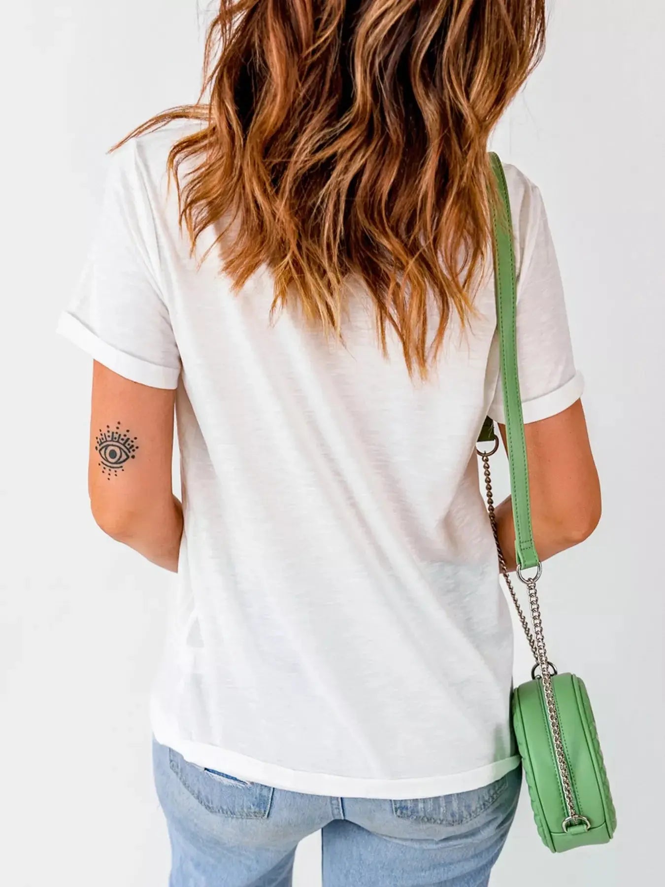 HOWDY Christmas Festive Letter Printed Crew Neck T Shirt Simply Love