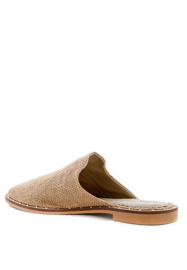 Rag & Co Lia suede flat mules