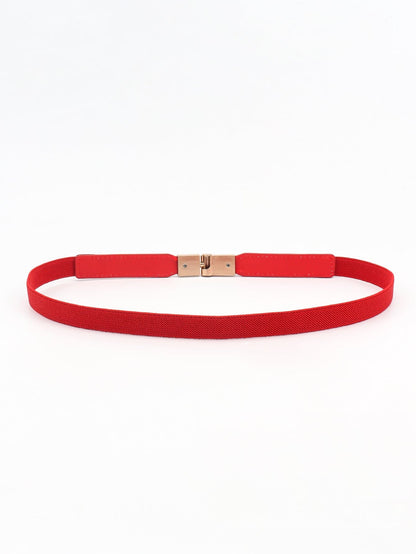 PU Elastic Skinny Belt.