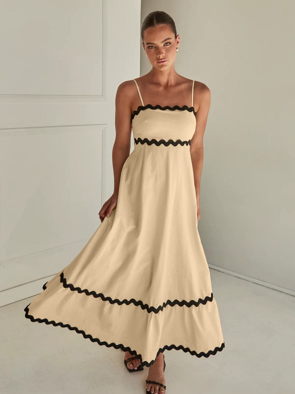 Spaghetti Strap Maxi Dress.