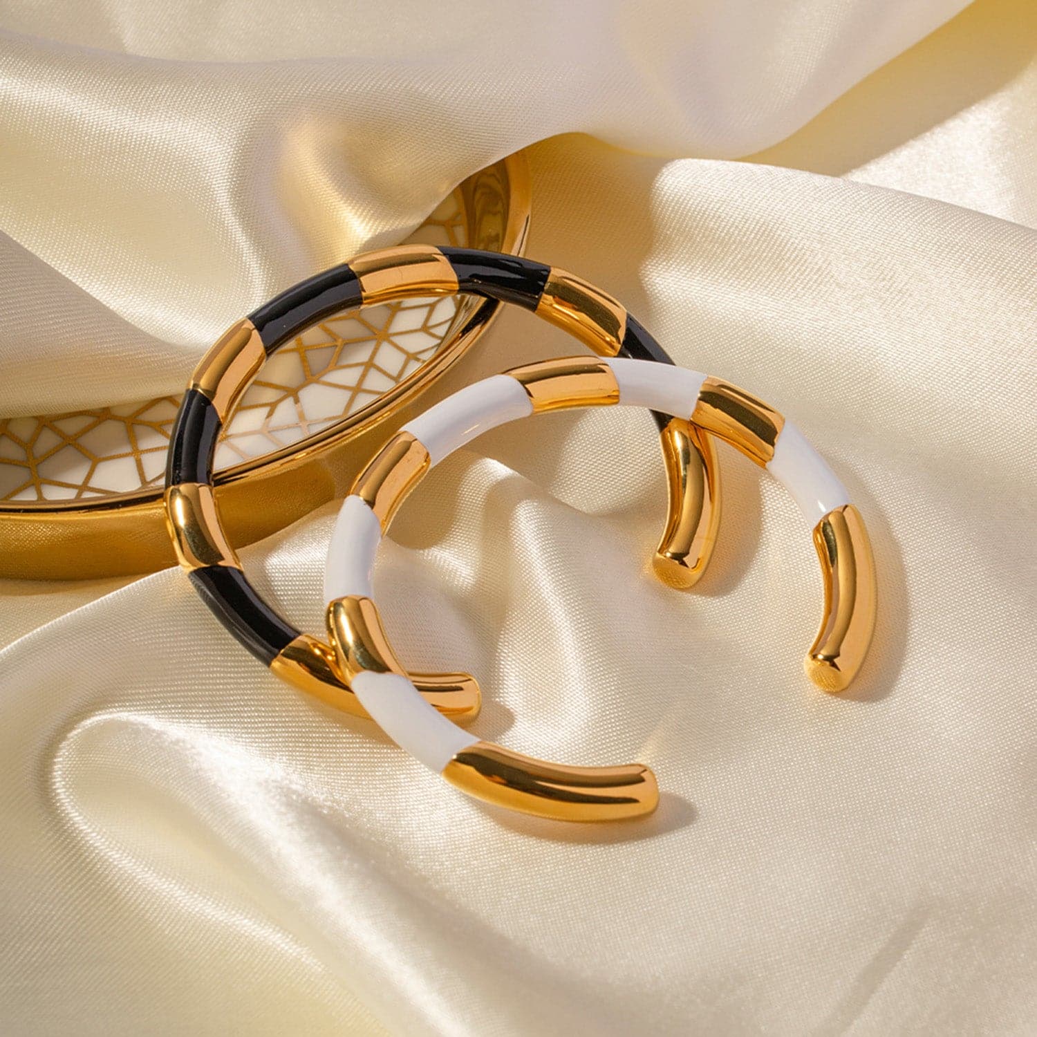 18K Gold-Plated Stainless Steel Bracelet.